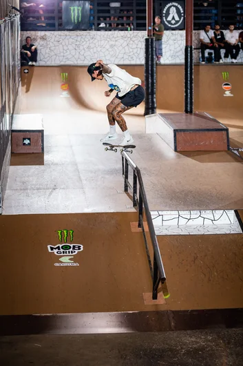 then came right back for the kickflip back smith

<!--tampapro22finals-->