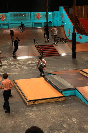 <!--andalewheelie-->

Robby Kirkland is known for his skills on two wheels. Kickflip manual to bluntslide down the bank.