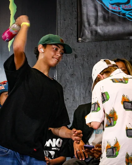 Lose and you get hit in the dome with a bottle

<!--schoolsoutjam2023-->