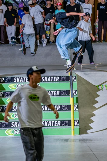 Toa takes the cab noseblunt for another spin and this time big spins out... into traffic AND second place overall.

<!--damnamjapan2023besttrick-->