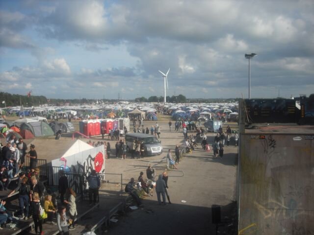 Roskilde in Copenhagen 2010 - The tent city