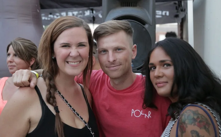 <!-- thebricks3year -->

Aaron Austin with two lovely ladies.