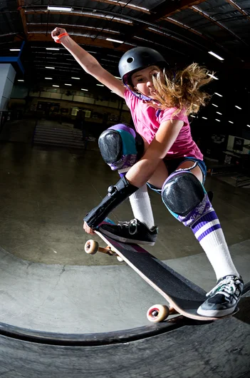 <!--dala19practice-->

Not too long before closing time, Lilly Ruby showed up and slashed a few Crails to put em in their place. Stay tuned for tomorrow where we make skateboard history with the first ever all female Damn Am event.  