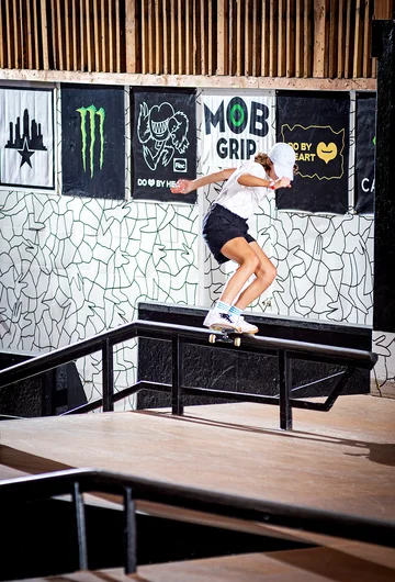 Flossin’ Bossin’ an Austrian Julia Placek gets in some hits with a Boardslide.
<!—tampam2022lastchance—>