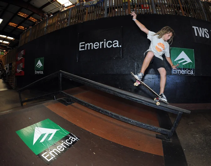 <!-- backtoschoolbash2013 -->

Ryan Stephens, AKA Bubba, had a good looking nosegrind during his jam.