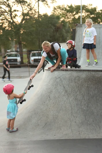 <!--cad16-->

This is looking sketchy, but who knows... this little girl could be in SLS or the Olympics one day. 