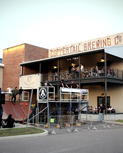 <!--coppertailphotos-->

Before long the upper deck will be filled with folks watching skating and chugging beers…