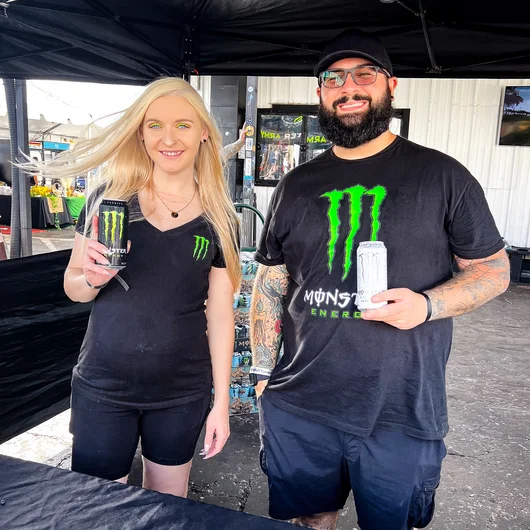 The Monster Energy crew is here giving out smiles and free Monster drinks. Thanks y'all.
<!--tampaam2023qualifiers-->