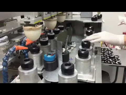 <!--vansca-->

The final step is the printing of the wheel graphic seen here on a 3 color press.<!-- Vans Propeller Global Premiere -->