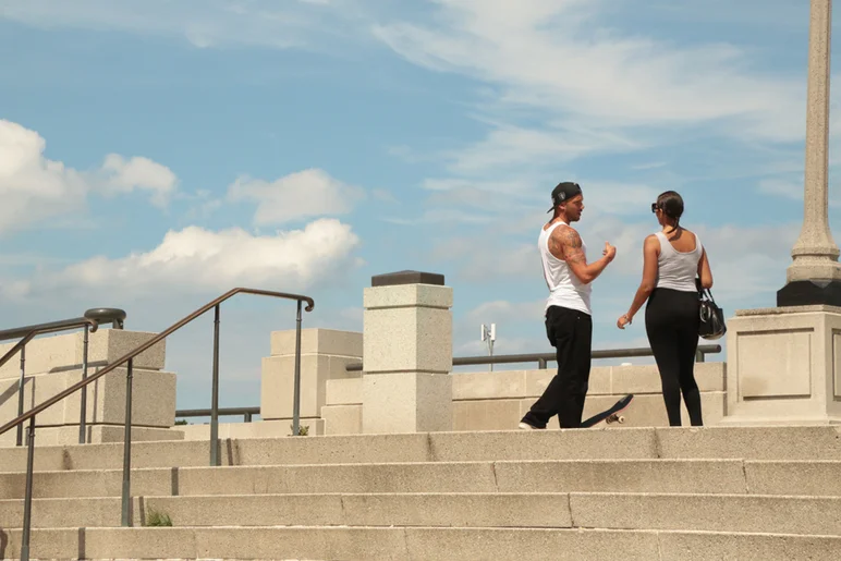 <!--lakaiflare-->

Brandon Biebel sighting as we are leaving the skatepark. The ladies love Biebel.