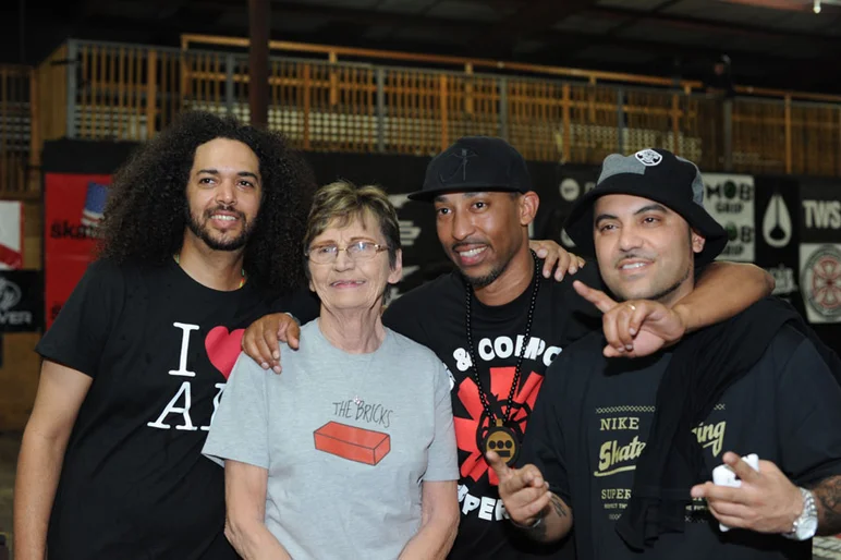 Brian Schaefer’s mom, Irma, always gets a photo with the music artists.<!-- Tampa Am 2012 Photos -->