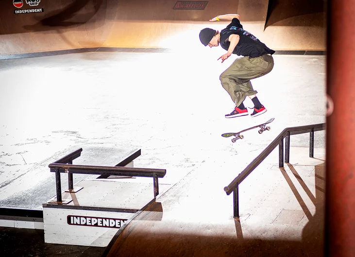 Number one last chance qualifier, Koffe Kroon Kickflip Backlips where many have before, and will continue to do so. 
<!--tampam2022finals-->