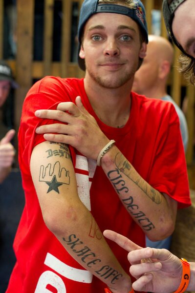 Ryan Sheckler got some SPoT ink, too.  Damn!