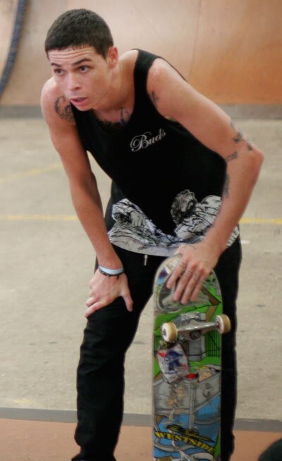 Yonis Molina has a pretty determined/confused look