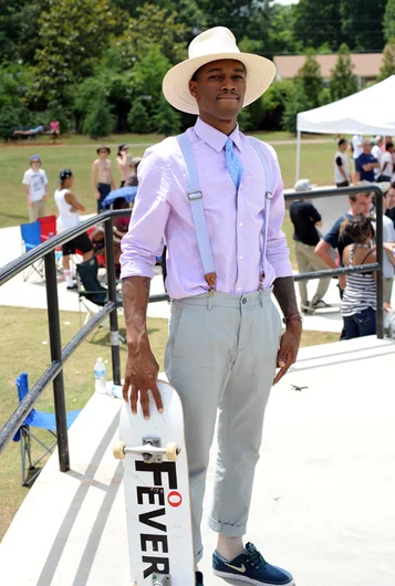 <!--Copa2014-->

There were all kinds of interesting sights in Kennesaw. Best dressed goes to this guy, Khalif Ali Muhammad.



