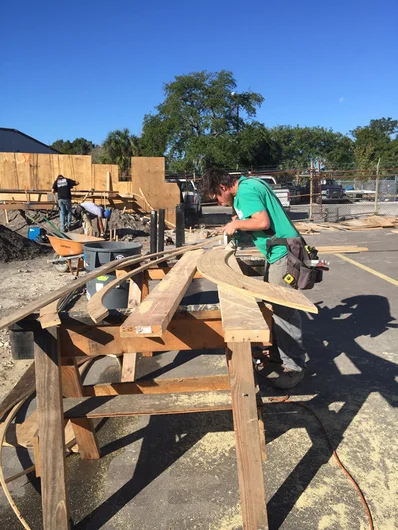 <!--concourse-->
Gotta have the skeleton before the pouring can begin. 