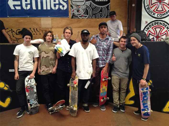 From Schaefer's phone...<!-- etnies Free Day Benefiting Boards for Bros 2013 -->