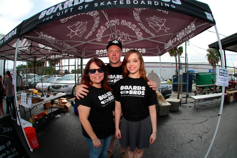 <!--soj15-->

Outside there was a Boards for Bros tent outside. The Box Family is in charge and they’re killing it.