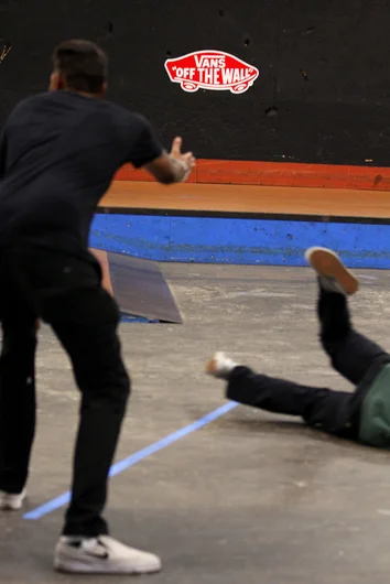 <!--cotc17-->

Sam…well Sam made it across the Finish Line in a slightly different style. 