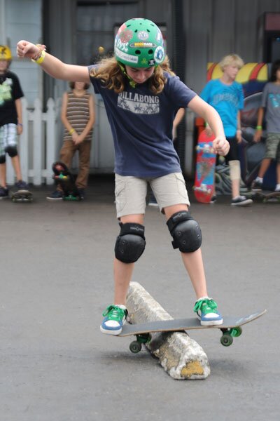 Boardslide Lessons with the Skate Campers