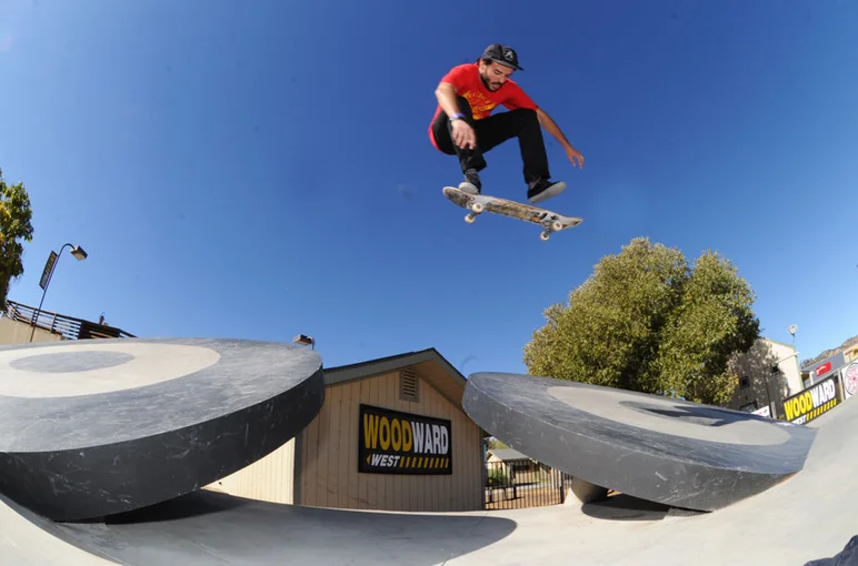 HiDefJoe kickflipped it.<!-- Damn Am Woodward 2012 -->