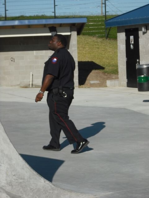 public skate park in Downtown Houston