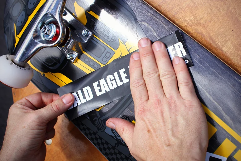 <!--mattwoodsday18-->
They also get a Bald Eagle Forever sticker, so Matt Woods is a part of every board built.