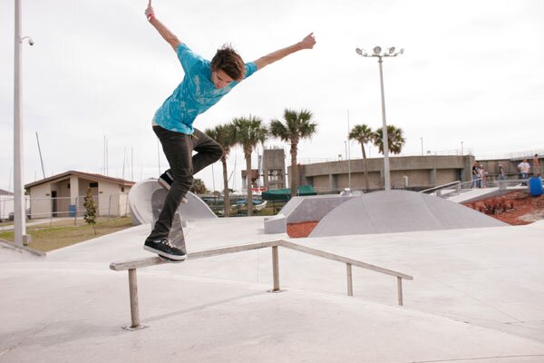 Dylan was hyped on the bank to flat bar