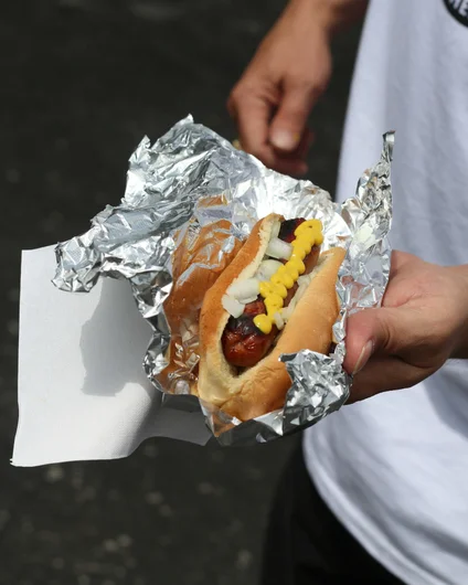 The SPoT grill is the place to be. Look at that glizzy!

<!--goskateboardingday2023-->