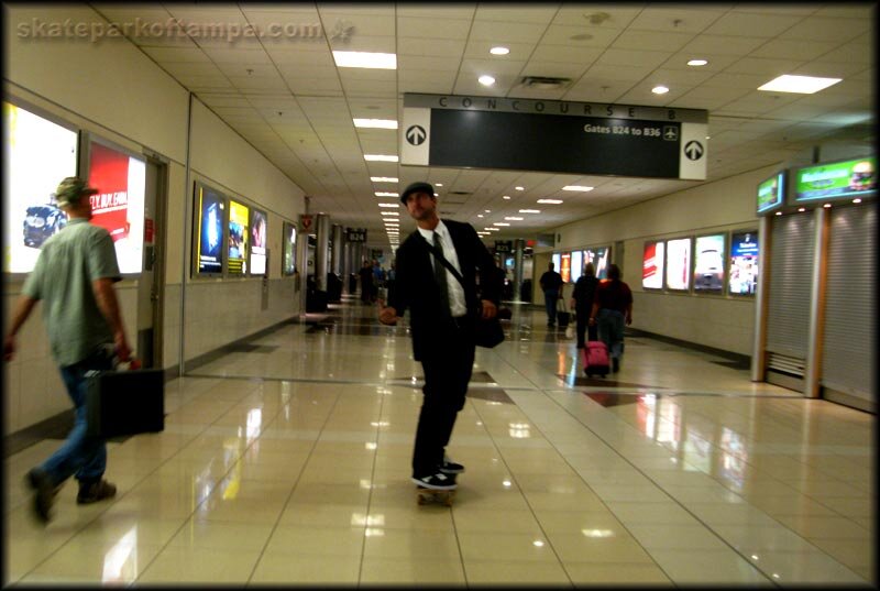 Airport Skateboarding