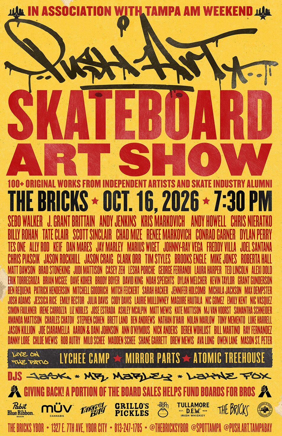 2026 Tampa AM Push Art - Skateboard Art Show