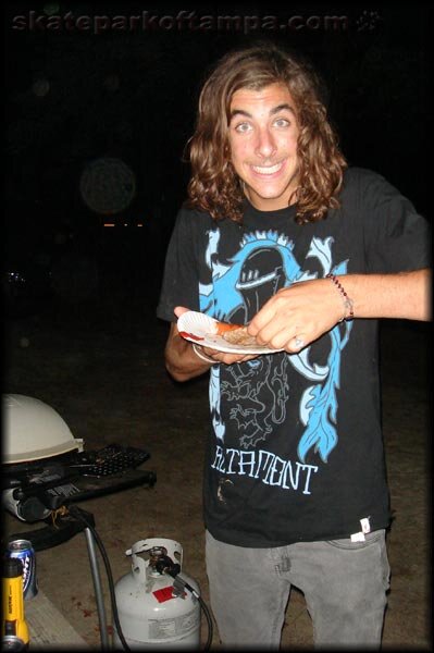 Figgy is extra-stoked on the burgers