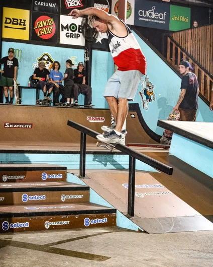 Zadrien Elston with an elusive Front Feeble to Fakie

<!--curaleaf420-2024-->