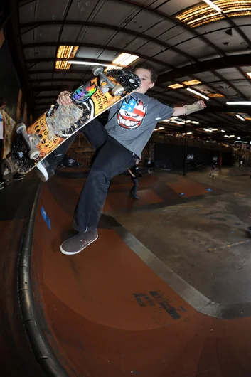 <!--springroll14-->

Rory Doran is a crowd favorite, and that includes the other skaters in the contest. The coping was screaming with tail-smacks when Rory landed this boneless in his jam. 
