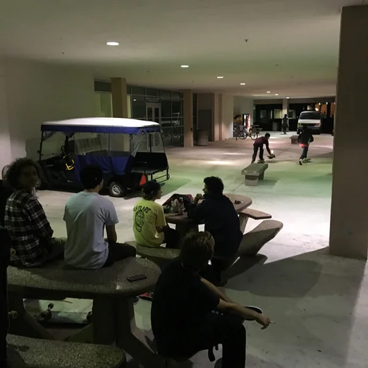 <!--spotrtmiami-->

We caught a session at Ramp 48, then Marcos Montoya and Kevin Timmons showed us around Ft Lauderdale. This was a cool undercover spot at FAU.