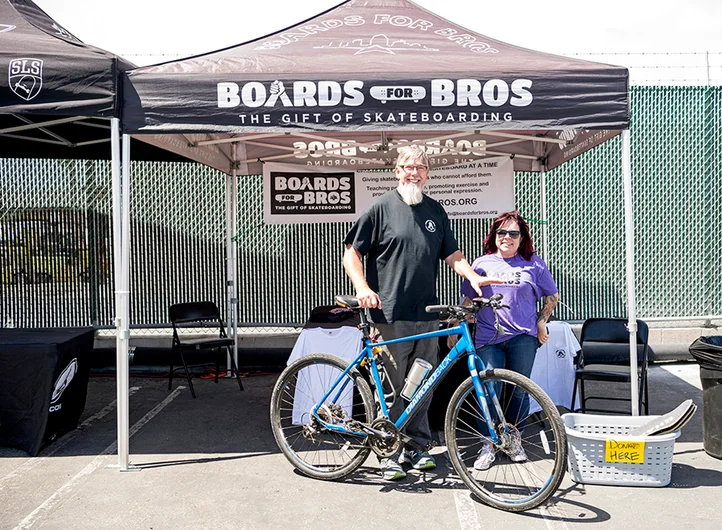 <!--dacm-quals-->

Paul Schmitt and Michelle from Boards for Bros: two people that highly influence the life cycle of your skateboard.