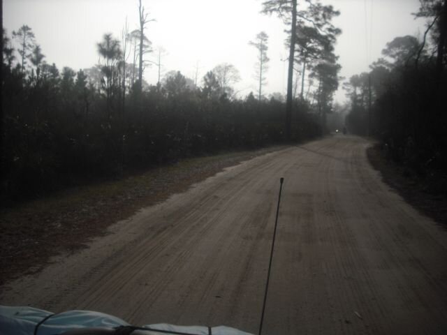 The 1.5 mile ride from the campsite