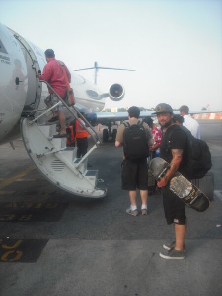 Our plane from La Guardia back to Tampa was a smal