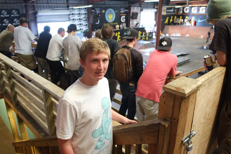 Brandon here was keeping guard for the VIP skybox section.  Thanks for holding those bathroom breaks all day, Brandon.<!-- Tampa Pro 2013 Skateboarding and the After-Party -->