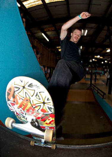 <!--am15satday-->

Nate Greenwood sticks with a classic: the ol' Front Blunt.