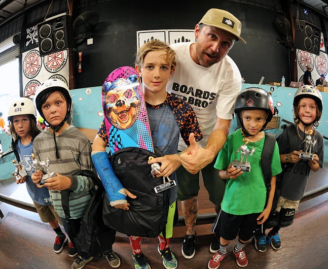 <!--soj16-->

Pause for awards. 8 and under top five from left to right: Jett Lambert, 4th; Terrance Rice, 3rd; Nash Barfield, 1st, Tyler Loftus, 2nd; Elijah Wolcott, 5th.