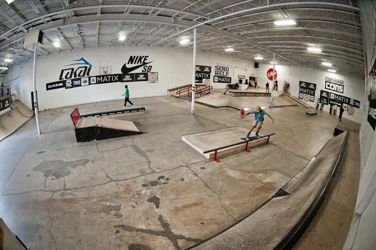 <!-- damnamfamilia14friday -->

Connor Gasch feebles in the corner of one of the raddest and most well designed indoor parks I've ever skated.