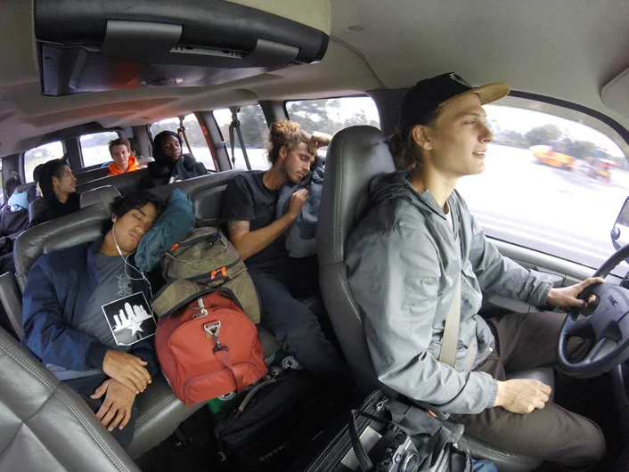 <!--miamitrip16-->

The van is packed and the squad is super excited for this trip...