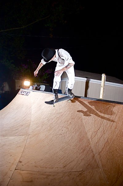 A Clockwork Aaron, back tailslide