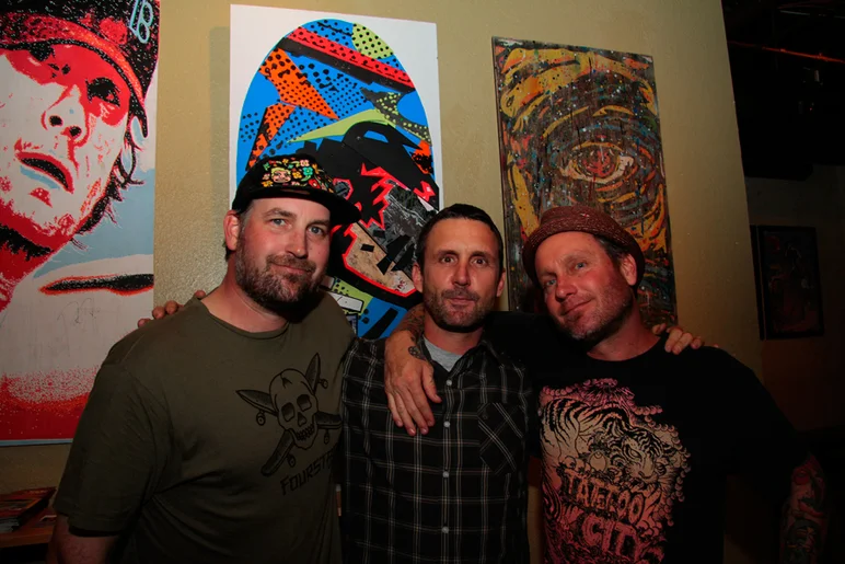 <!--tampapro2014night1-->

Kyle Randall, Brian Schaefer and Lance Conklin, meeting of great minds.

