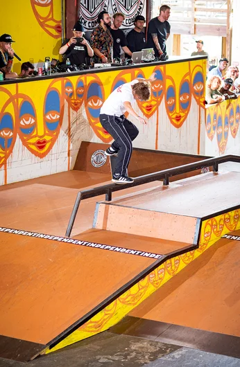 FL’s own, Noah Nagaro guides a Front Crook across some highly waxed up metal.
<!--TampaAm21LastChanceOpen-->