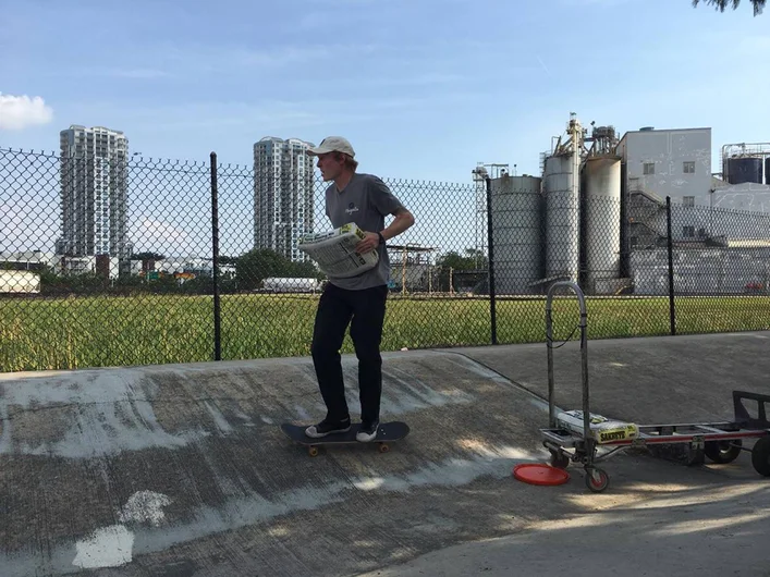 <!--dlxbp-->

Chris Reitz was ready to skate this thing so he was delivering the concrete as fast as he could.