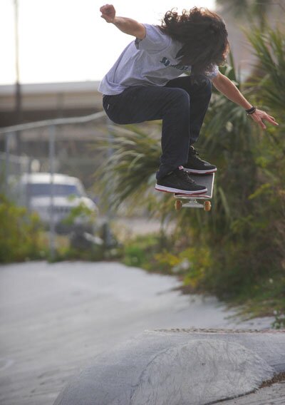 Larry Perkins Ollies in His Nike SB Dunk