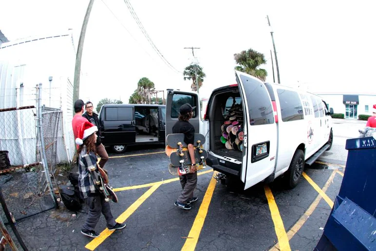 <!-- b4b2013dec -->

The Jit Squad helped out a lot for Boards for Bros this year, here you see Alejandro Burnell and Giancarlo Scalise helping pack the van.