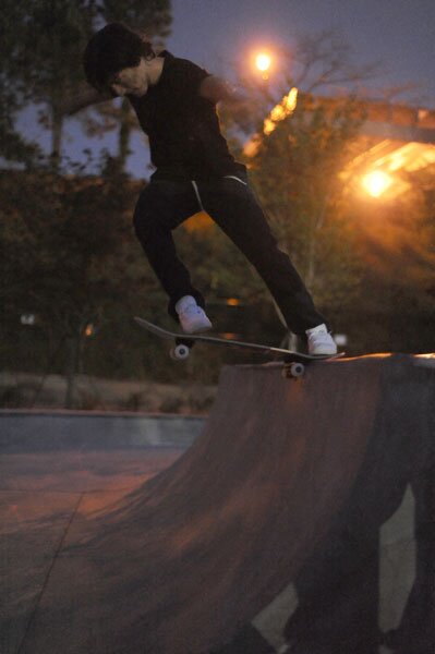 Jereme Knibbs - back tail, lit up with white shoes